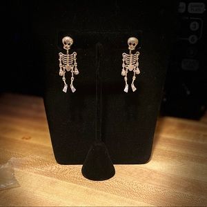 Spooky Skeleton Dangly Earrings